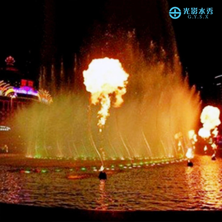 Luxury Water Features Water Show Musical Pond Fountain Fire Water Fountain