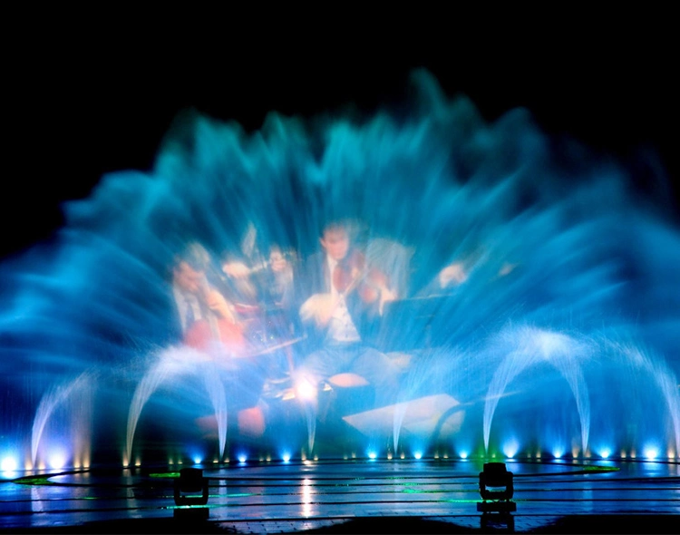 Outdoor Project 3D Laser Light Show Water Movie Screen Fountain