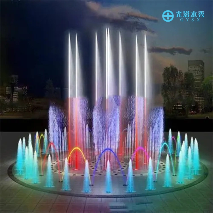 Free Design Dia Round Music Dancing Floor Fountain with LED Lights Garden Fountain