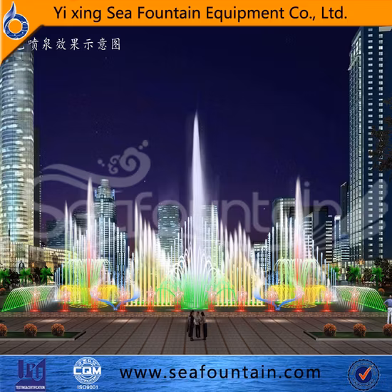 Floor Mounted LED Light Fountain with Long Service Life