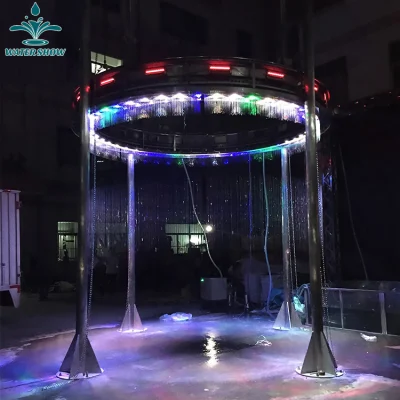 Cortina de agua digital de música de baile con luz LED