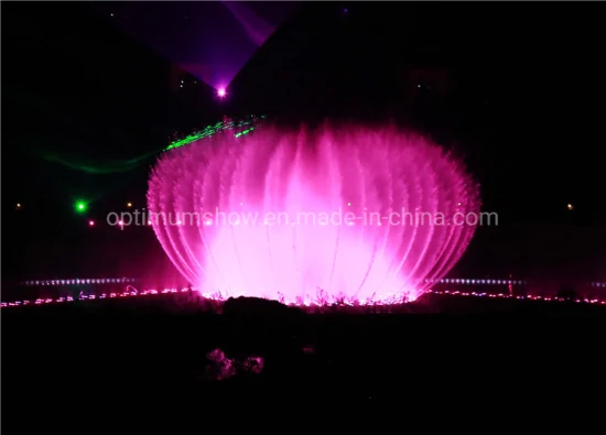 Fuente de película de pantalla de agua programable bailando con láser y luz LED