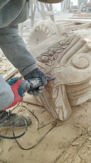 Fuente de agua de jardín Fuente de escultura de mármol Staue tallada (SY-F239)