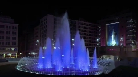 Fuentes de baile de música pequeñas redondas portátiles de fácil instalación