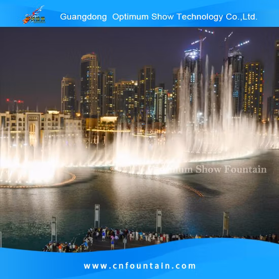 Fuente de baile de agua de música de columpio digital flotante de lago grande al aire libre