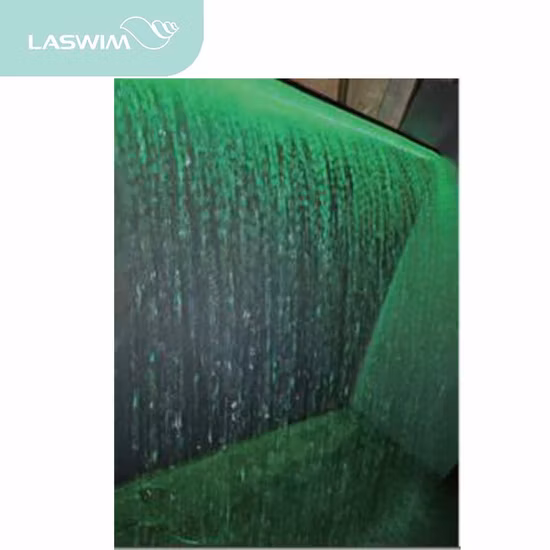 Pared de agua de cascada artificial de fuente personalizada