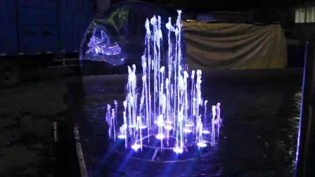 Fuente de agua de cubierta al aire libre de baile musical pequeño cuadrado para uso en el jardín o en el hogar