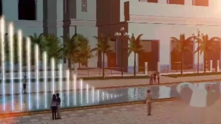 Fuente de baile iluminada con LED para interiores para centro comercial